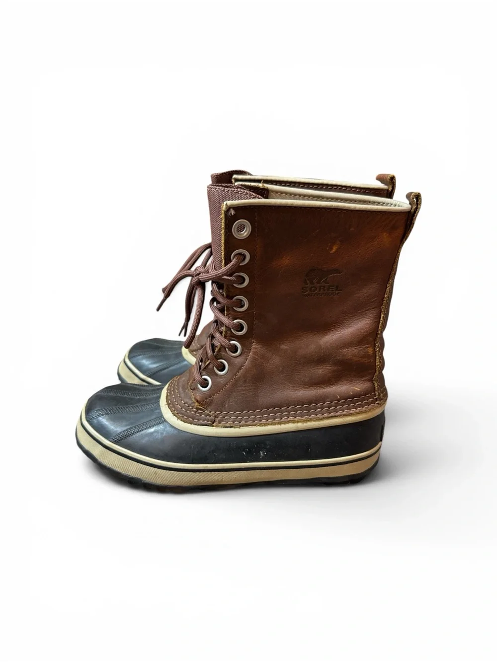 Sorel 1964 Premium Waterproof Leather Lined Duck Boots Womens Size 7